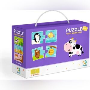 Animal Puzzle Set - Purple